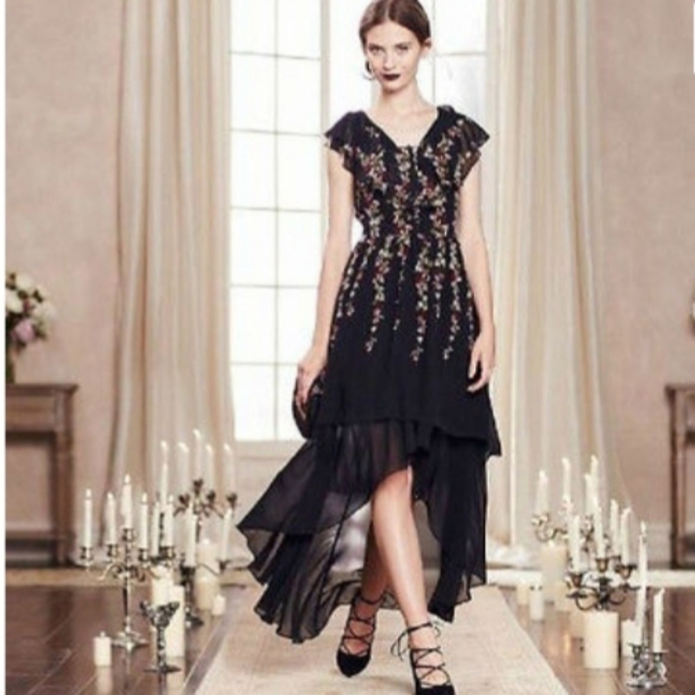 NWOT LC Lauren Conrad Runway Hi Lo Floral Maxi